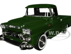 1958 GMC 100 Wideside Pickup Truck Green Timeless Legends Series 1/24 Diecast Model Car Motormax 79385GRN