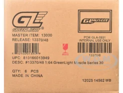 GreenLight Muscle Series 30 Set of 6 pieces 1/64 Diecast Model Cars by Greenlight