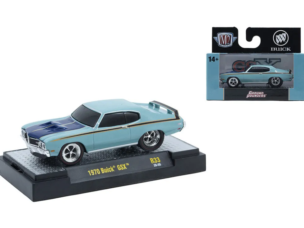 Ground Pounders 6 Cars Set Release 33 IN DISPLAY CASES Limited Edition 1/64 Diecast Model Cars by M2 Machines