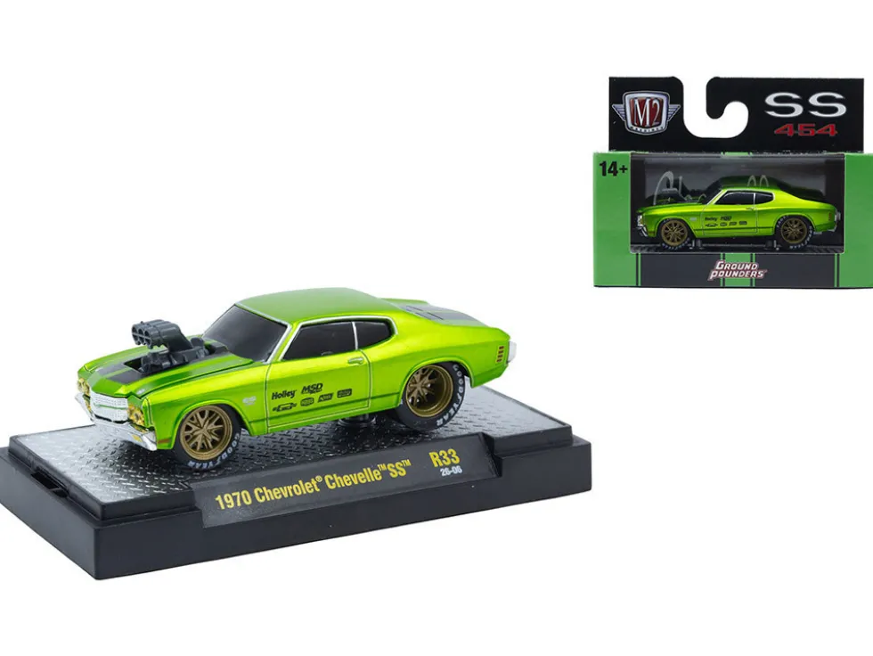 Ground Pounders 6 Cars Set Release 33 IN DISPLAY CASES Limited Edition 1/64 Diecast Model Cars by M2 Machines