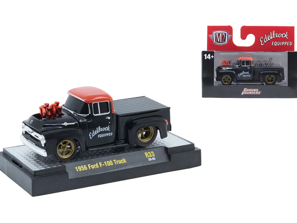 Ground Pounders 6 Cars Set Release 33 IN DISPLAY CASES Limited Edition 1/64 Diecast Model Cars by M2 Machines