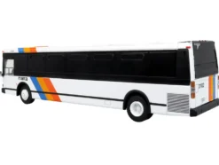 1980 Grumman 870 Advanced Design Transit Bus "MARTA Atlanta" White with Stripes "Vintage Bus & Motorcoach Collection" Limited Edition 1/87 (HO) Diecast Model by Iconic Replicas