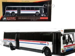 1980 Grumman 870 Advanced Design Transit Bus WMATA Washington Metropolitan Area Transit Authority Metro Bus 16S Pentagon Vintage Bus & Motorcoach Collection 1/87 HO Diecast Model Iconic Replicas 87-0407