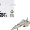 Grumman F-14A Tomcat Fighter Aircraft "VF-41 Black Aces, USS Nimitz, Gulf of Sidra" (1981) United States Navy 1/72 Diecast Model by JC Wings