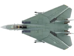 Grumman F-14A Tomcat Fighter Aircraft "VF-1 (with Optional Decals)" United States Navy "Air Power Series" 1/72 Diecast Model by Hobby Master