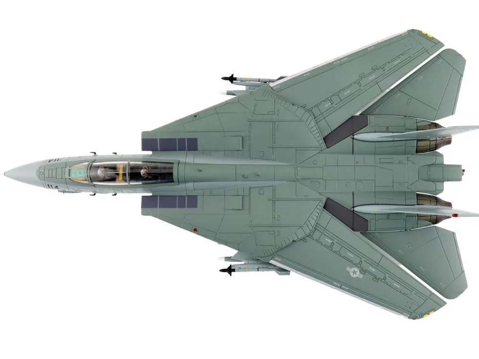 Grumman F-14A Tomcat Fighter Aircraft "VF-1 (with Optional Decals)" United States Navy "Air Power Series" 1/72 Diecast Model by Hobby Master