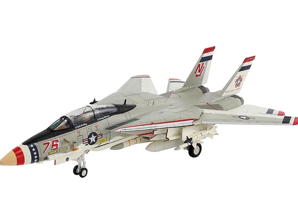 Grumman F-14A Tomcat Fighter Aircraft "Bicentennial Scheme, VF-124" (1976) United States Navy "Air Power Series" 1/72 Diecast Model by Hobby Master