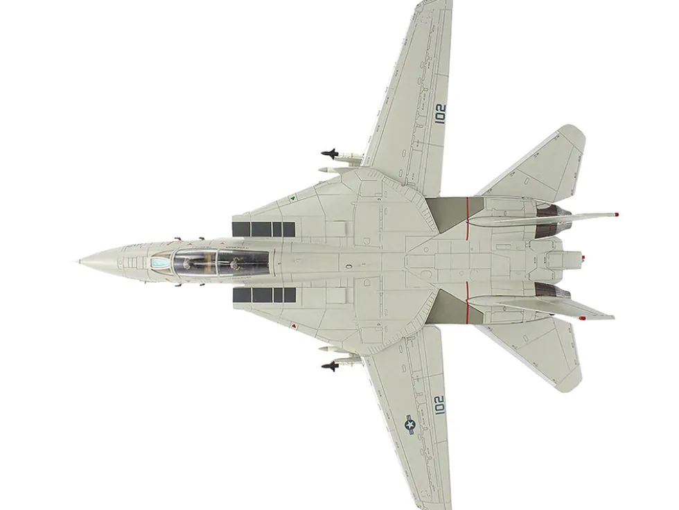 Grumman F-14A Tomcat Fighter Aircraft "Sukhoi Killer, VF-41 Black Aces, USS Nimitz" (1981) United States Navy "Air Power Series" 1/72 Diecast Model by Hobby Master