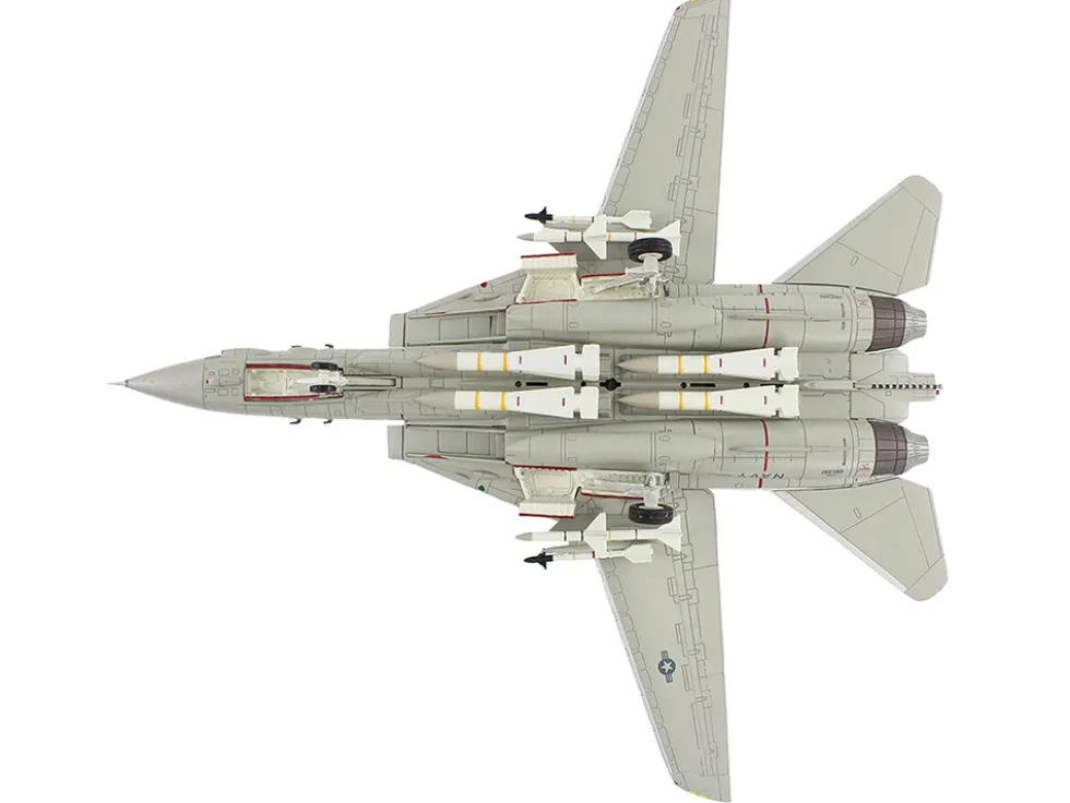 Grumman F-14A Tomcat Fighter Aircraft "Sukhoi Killer, VF-41 Black Aces, USS Nimitz" (1981) United States Navy "Air Power Series" 1/72 Diecast Model by Hobby Master