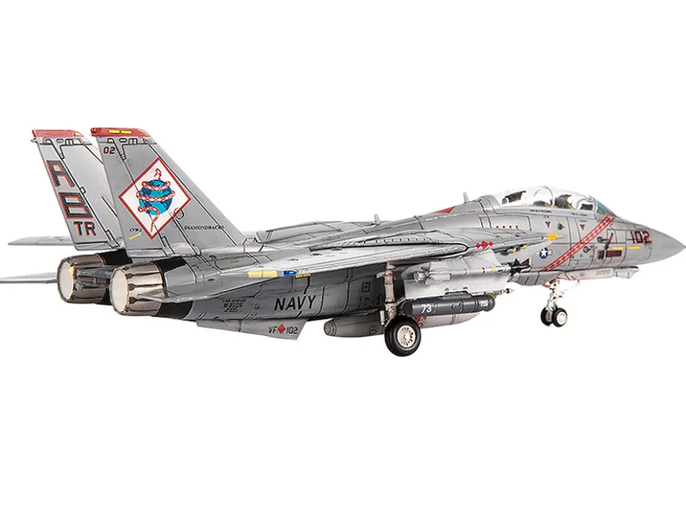 Grumman F-14B Tomcat Fighter Aircraft "VF-102 Diamondbacks, Operation Enduring Freedom" (2001) United States Navy 1/72 Diecast Model by JC Wings
