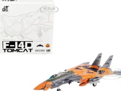 Grumman F 14D Tomcat Fighter Plane Ace Combat Pumpkin Face 1/144 Diecast Model JC Wings JCW-144-F14-005