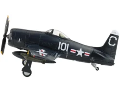 Grumman F8F-2 Bearcats Fighter Aircraft "121717, VF-61 Jolly Rogers" (1949) United States Navy "SkyMax Flying Heroes" Series 1/72 Diecast Model by Hobby Master