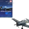 Grumman F6F-5 Hellcat Fighter Aircraft "Blue Angels #1-4 Decals" (1946) United States Navy "Air Power Series" 1/72 Diecast Model by Hobby Master