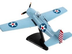 Grumman F4F Wildcat Aircraft United States Navy 1/87 HO Diecast Model Airplane Postage Stamp PS5351-2