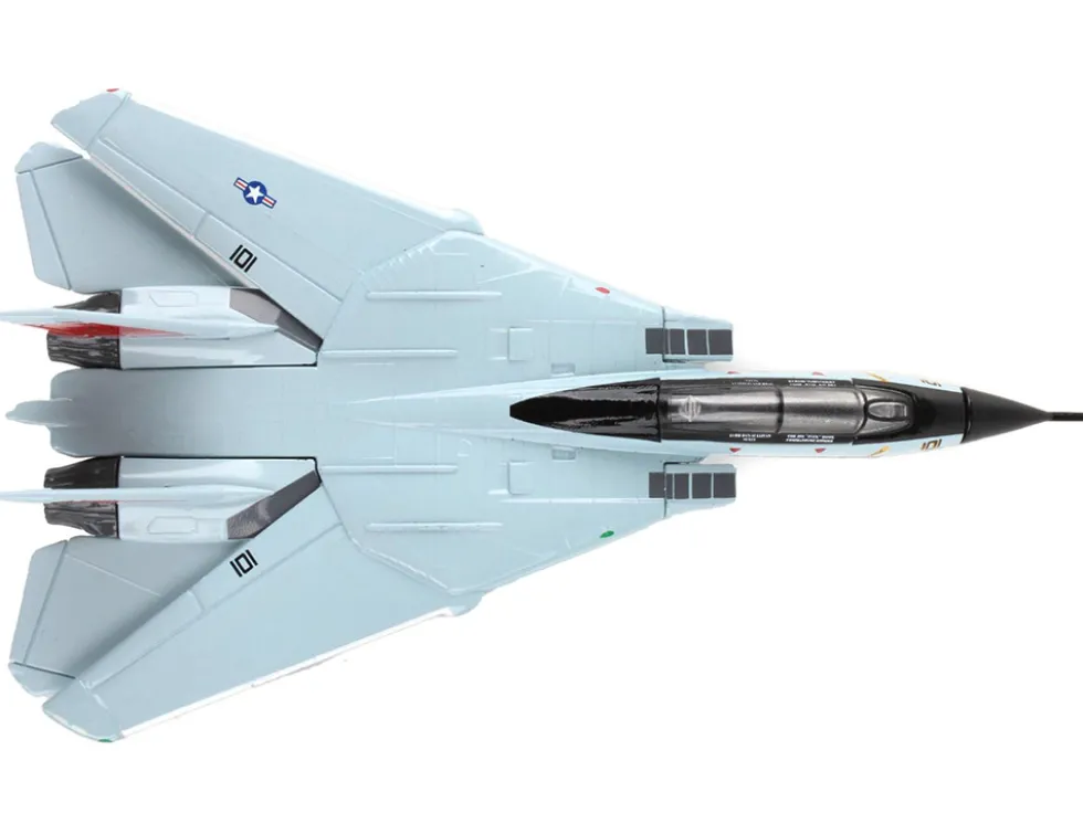 Grumman F 14 Tomcat Fighter Aircraft VF 31 Tomcatters United States Navy 1/160 Diecast Model Airplane Postage Stamp PS5383-5