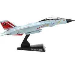 Grumman F 14 Tomcat Fighter Aircraft VF 31 Tomcatters United States Navy 1/160 Diecast Model Airplane Postage Stamp PS5383-5