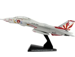 Grumman F 14 Tomcat Fighter Aircraft VF 111 Sundowners Miss Molly United States Navy 1/160 Diecast Model Airplane Postage Stamp PS5383-4