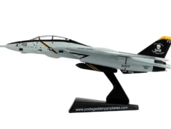 Grumman F 14 Tomcat Fighter Aircraft VFA 103 Jolly Rogers United States Navy 1/160 Diecast Model Airplane Postage Stamp PS5383-3