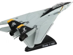 Grumman F 14 Tomcat Fighter Aircraft VFA 103 Jolly Rogers United States Navy 1/160 Diecast Model Airplane Postage Stamp PS5383-3