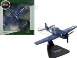 Grumman Hellcat F6F 5 Fighter Aircraft Lt Cdr Willard E Eder VS 1 1945 United States Navy Oxford Aviation Series 1/72 Diecast Model Airplane Oxford Diecast AC119