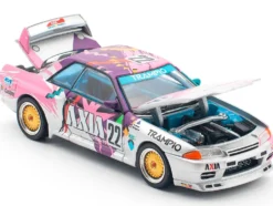 GTR R32 RHD (Right Hand Drive) #22 Masahiko Kageyama - Kazuo Shimizu "Axia" Group A "Japanese Touring Car Championship" (1991) 1/64 Diecast Model Car by Pop Race