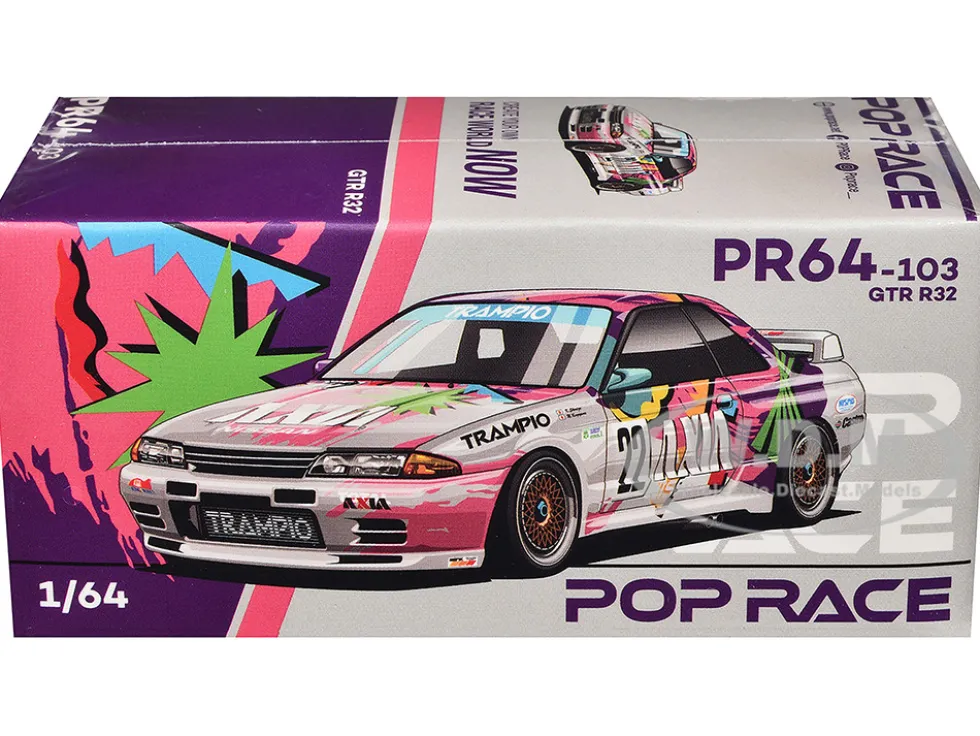 GTR R32 RHD (Right Hand Drive) #22 Masahiko Kageyama - Kazuo Shimizu "Axia" Group A "Japanese Touring Car Championship" (1991) 1/64 Diecast Model Car by Pop Race