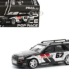 GT-R Stagea RHD (Right Hand Drive) #62 "Simon's Garage" Black with White Sides 1/64 Diecast Model Car by Pop Race