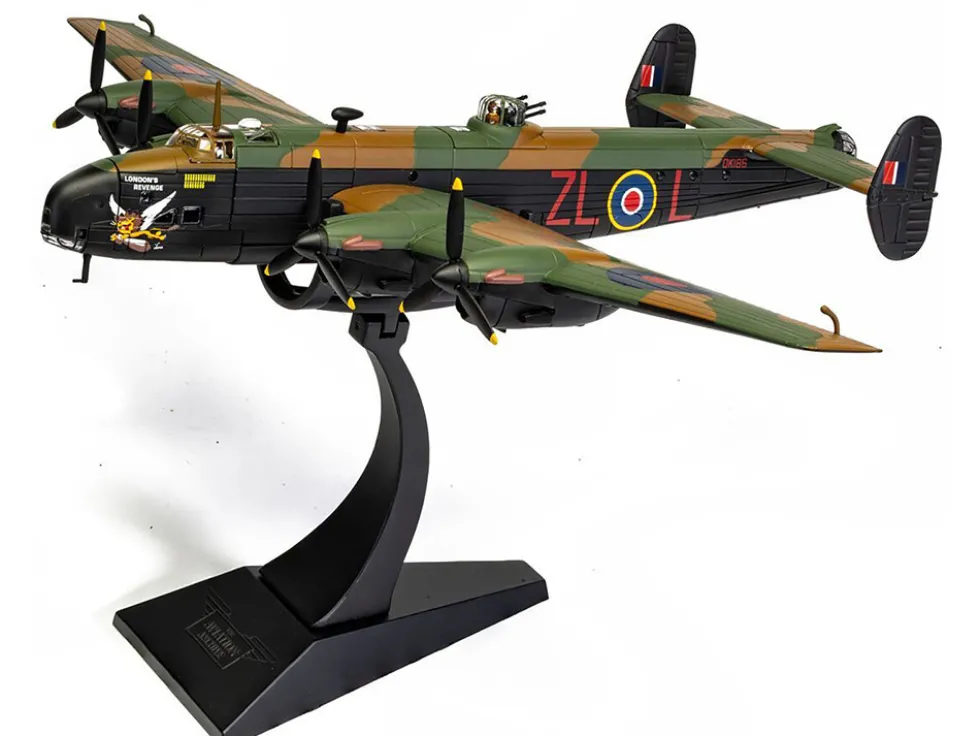 Handley Page Halifax MkV Bomber Aircraft "DK186, London’s Revenge - L for Lana, No. 427 Squadron, RAF Leeming" (1943) Royal Canadian Air Force "The Aviation Archive" Series 1/72 Diecast Model by Corgi