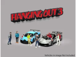 Hanging Out #3 6 piece Diecast Figure Set (6 Figures) Limited Edition for 1/64 Scale Models by American Diorama