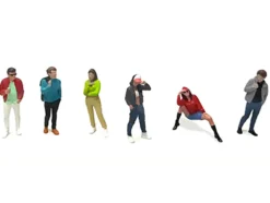 Hanging Out #3 6 piece Diecast Figure Set (6 Figures) Limited Edition for 1/64 Scale Models by American Diorama