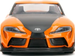 Han's Mazda RX-7 Orange Metallic Matt Black Toyota GR Supra Orange Metallic Black Hood Set 2 pieces Fast & Furious Series 1/32 Diecast Model Cars Jada 32910