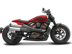 2024 Harley Davidson Sportster S Motorcycle Red Metallic and Black "H-D Custom" Series 1/12 Diecast Model by Maisto