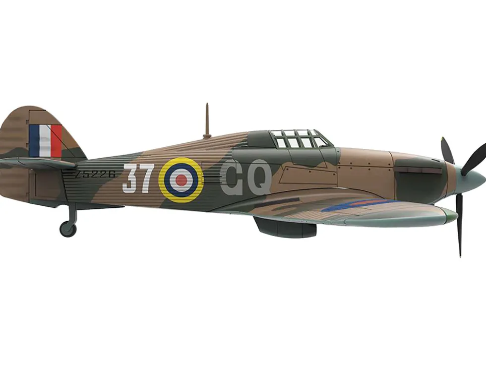 Hawker Hurricane Mk.IIB Aircraft "No. 134 Squadron, 151 Wing, Vaenga, USSR" (1941) British Royal Air Force "Planes of World War II" Series 1/72 Diecast Model Airplane by Luppa