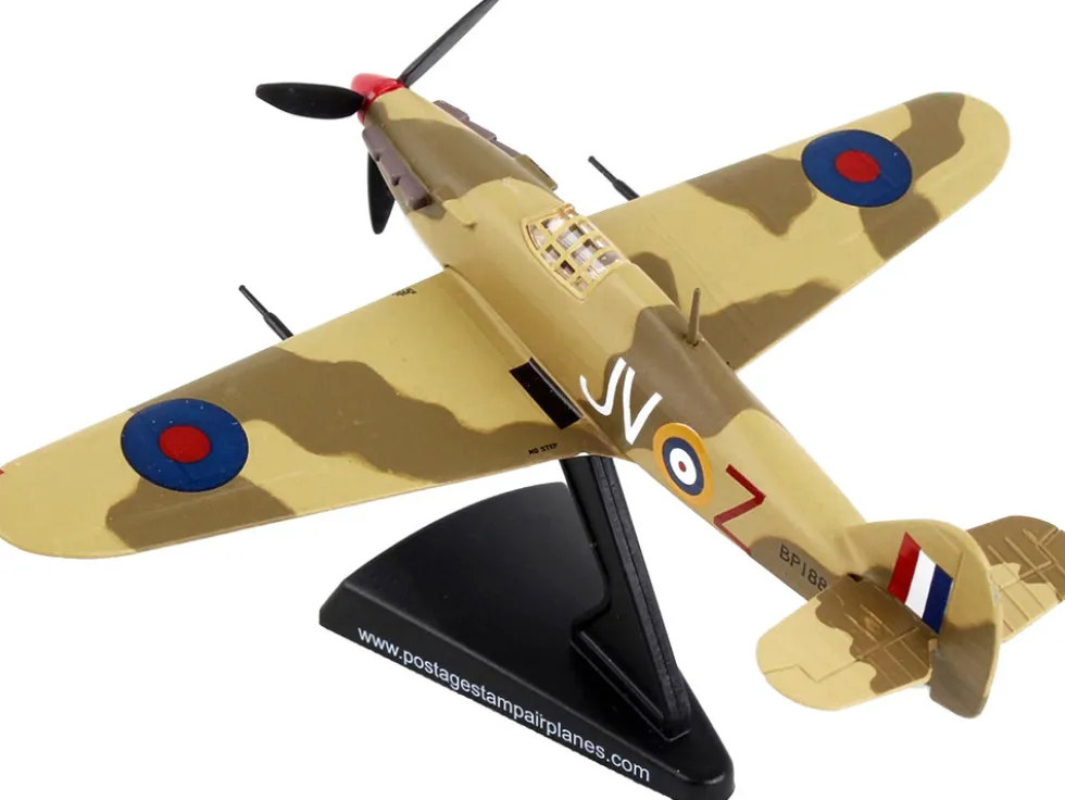 Hawker Hurricane MK II Fighter Aircraft British Royal Air Force 1/100 Diecast Model Airplane Postage Stamp PS5340-3