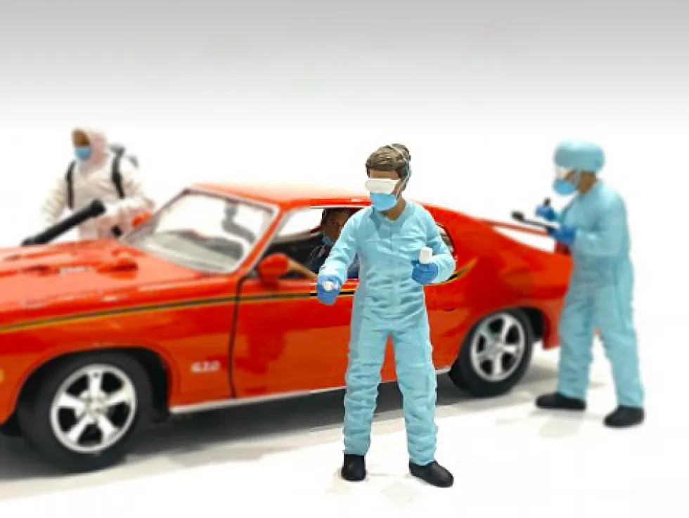 Hazmat Crew Figurine II 1/24 Scale Models American Diorama 76368