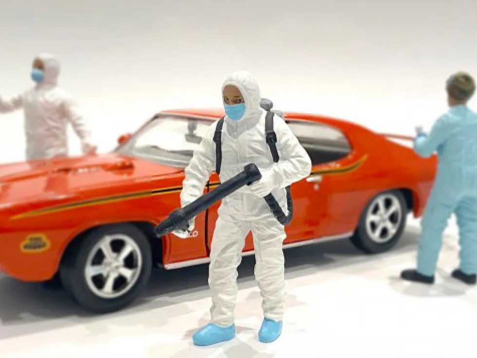 Hazmat Crew Figurine I 1/18 Scale Models American Diorama 76267