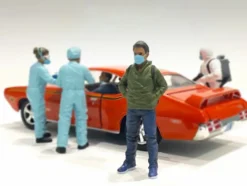 Hazmat Crew Figurine V 1/18 Scale Models American Diorama 76271