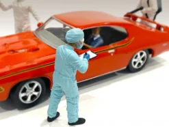 Hazmat Crew 6 piece Figurine Set 1/24 Scale Models American Diorama 76367 76368 76369 76370 76371 76372