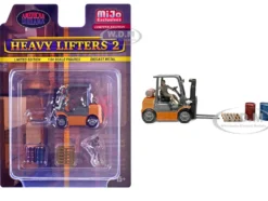Heavy Lifters 2 4 piece Diecast Set Limited Edition for 1/64 Scale Models by American Diorama