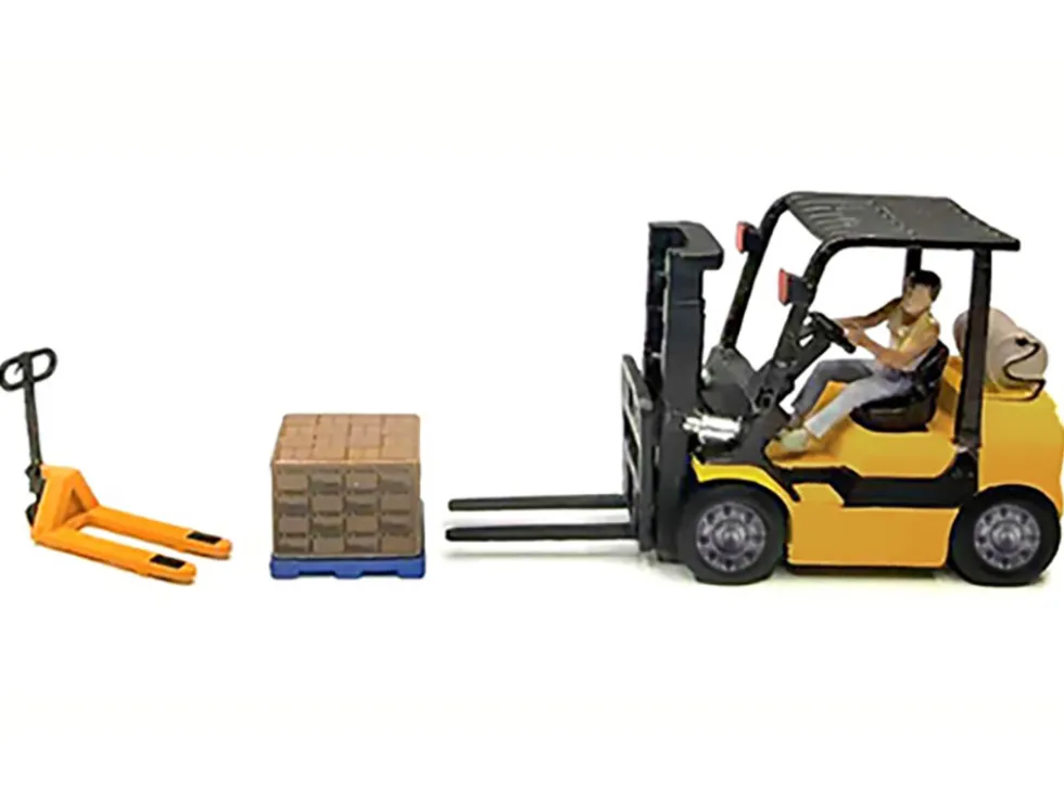 Heavy Lifters 4 piece Diecast Set Limited Edition for 1/64 Scale Models by American Diorama