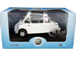 Heinkel Trojan Bubble Car RHD Right Hand Drive Grecian White 1/18 Diecast Model Car Oxford Diecast 18HE004