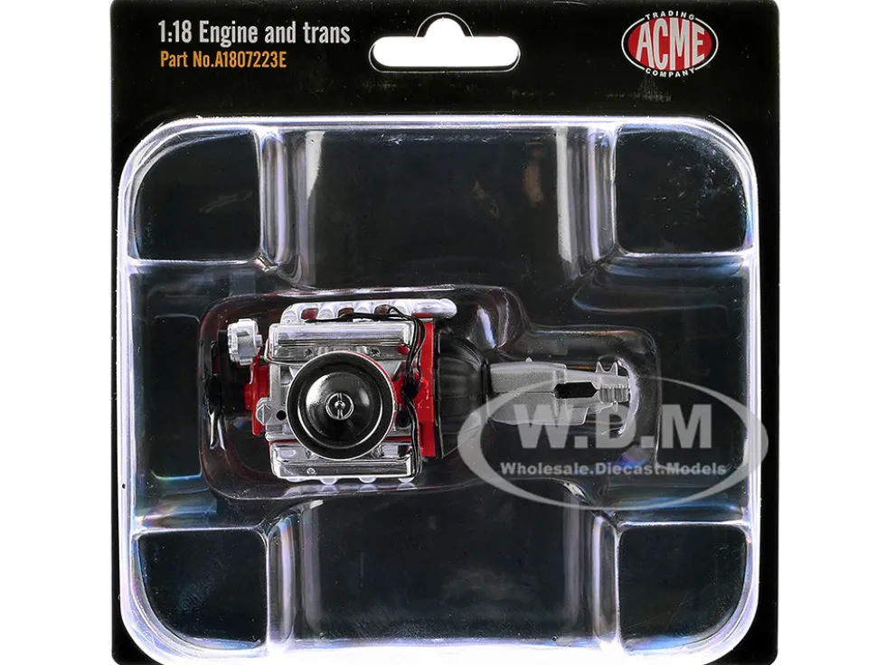 426 HEMI Engine and Transmission Replica from "1970 Plymouth HEMI Cuda" 1/18 Model by ACME
