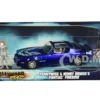 Henry Bower's Pontiac Firebird Trans Am Candy Blue Pennywise Diecast Figurine It Chapter Two 2019 Movie 1/24 Diecast Model Car Jada 31118