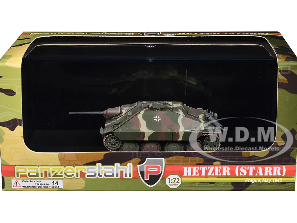 Hetzer (Starr) Tank Destroyer "Prague" (1945) German Army 1/72 Diecast Model by Panzerstahl
