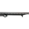 High Boy Spread Axle Flatbed Trailer Black 1/87 (HO) Plastic Model Car by HO Logistics