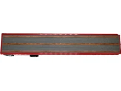 High Boy Spread Axle Flatbed Trailer Red 1/87 (HO) Plastic Model Car by HO Logistics