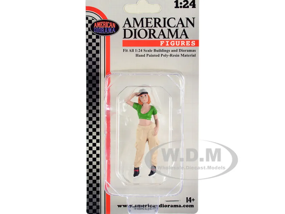 Hip Hop Girls Figure 1 for 1/24 Scale Models American Diorama 24101