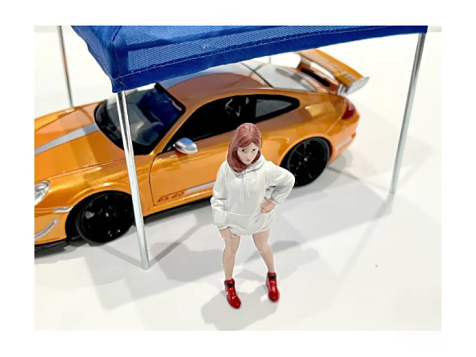 Hip Hop Girls 4 Piece Figure Set for 1/24 Scale Models by American Diorama 24101-24102-24103-24104