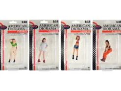 Hip Hop Girls 4 Piece Figure Set for 1/18 Scale Models American Diorama 18101-18102-18103-18104