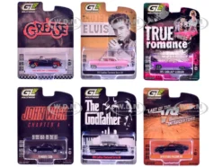 Hollywood Greatest Hits (2025) Set of 6 pieces 1/64 Diecast Model Cars by Greenlight